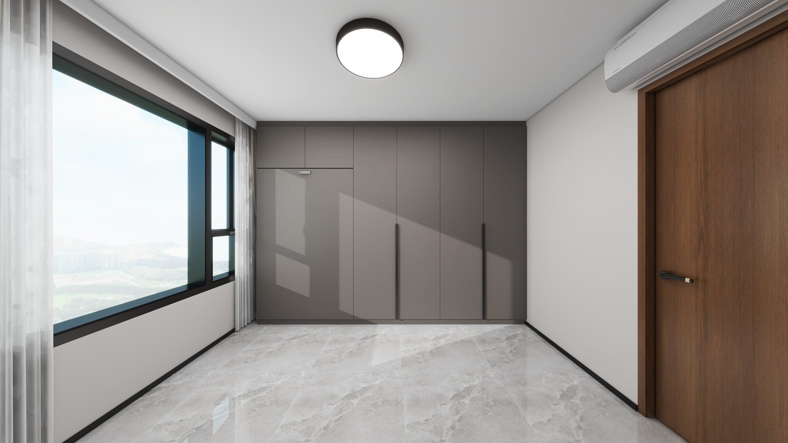 Bedroom 2 Space Saving Beds with Casement Wardrobe  (11.5  feet)
