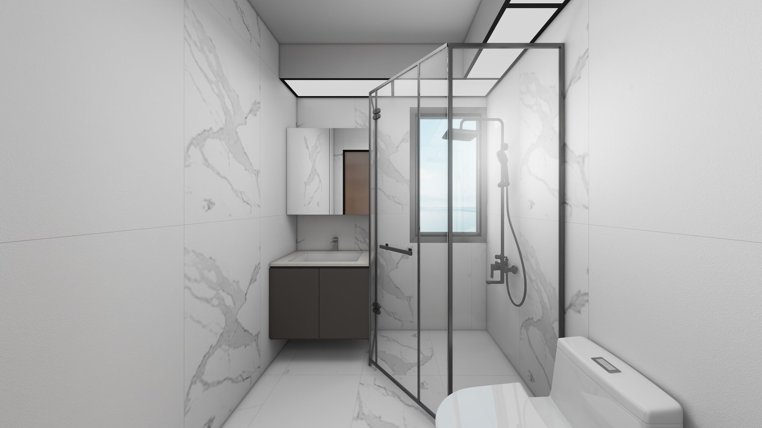 Common Bathroom Top & Bottom Cabinets (5 feet)