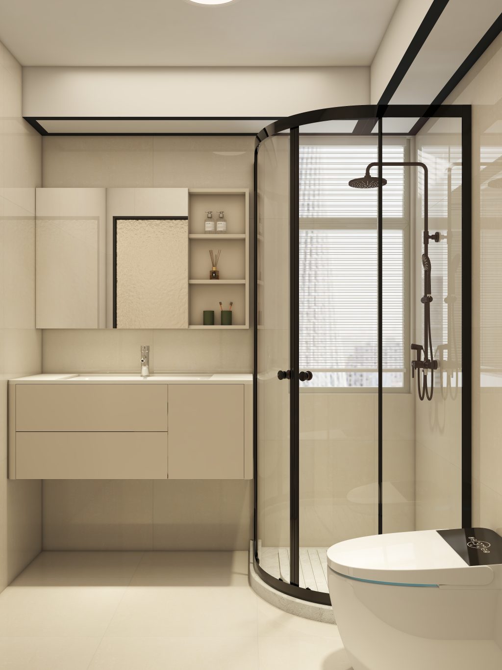 Woodgrove Edge 5-Room Design A (Kitchen, Master Bedroom, and Bathroom Cabinets)