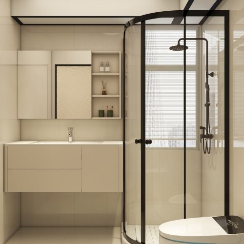 Woodgrove Edge 5-Room Design A (Kitchen, Master Bedroom, and Bathroom Cabinets)