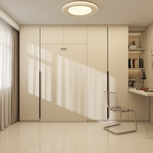 Bedroom 2 Space Saving Beds with Casement Wardrobe with Study Table (11.5  feet)