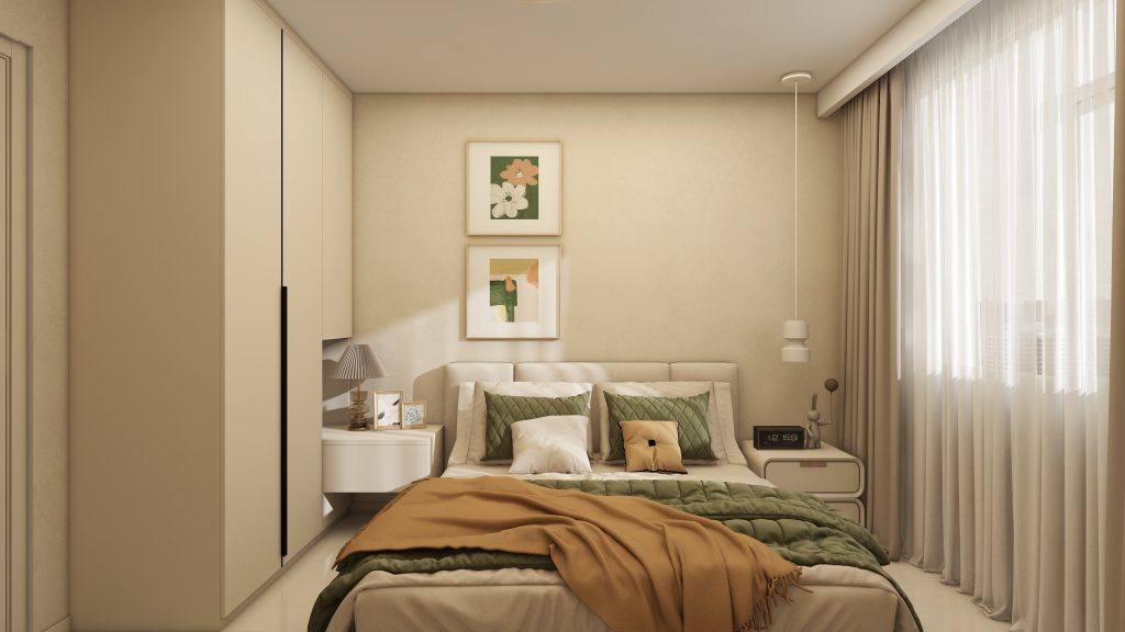 Bedroom 1 Casement Wardrobe with Dressing Table (7 feet)