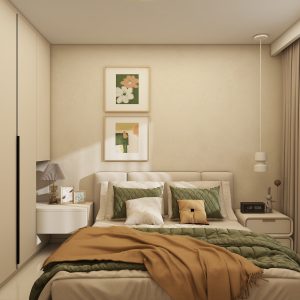 Bedroom 1 Casement Wardrobe with Dressing Table (7 feet)