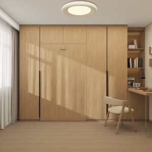 Bedroom 2 Space Saving Beds with Casement Wardrobe with Study Table (11.5  feet)