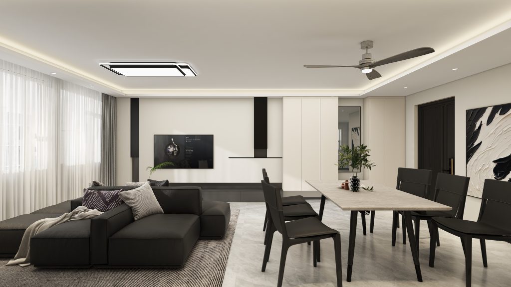 Living Suspended Tv Console & Feature Wall  (13 feet)
