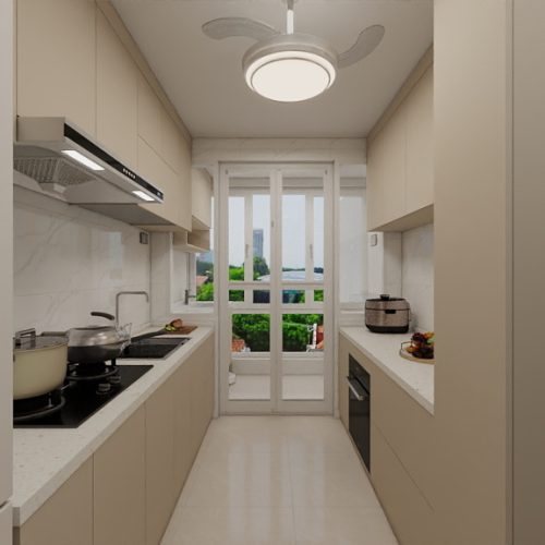 Woodgrove Edge 4-Room Design A (Kitchen, Master Bedroom, and Bathroom Cabinets)