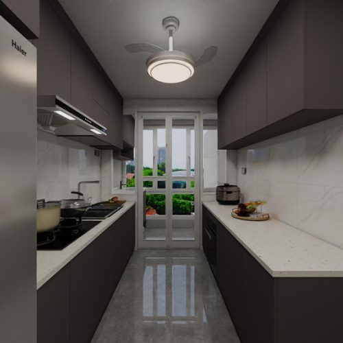 Woodgrove Edge 4-Room Design C  (Kitchen, Master Bedroom, and Bathroom Cabinets)
