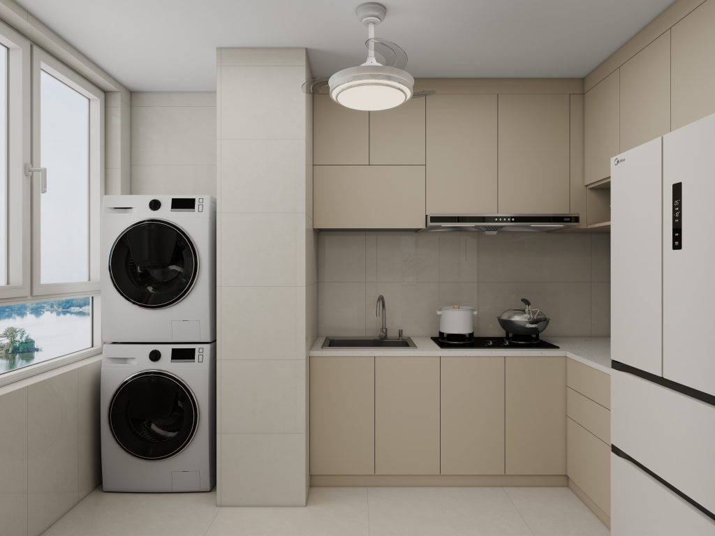 Tengah Garden Bloom 2-Room Design A (Kitchen, Master Bedroom, and Bathroom Cabinets)