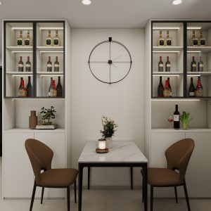 Dining Cabinet  with Glass Door (3 feet)