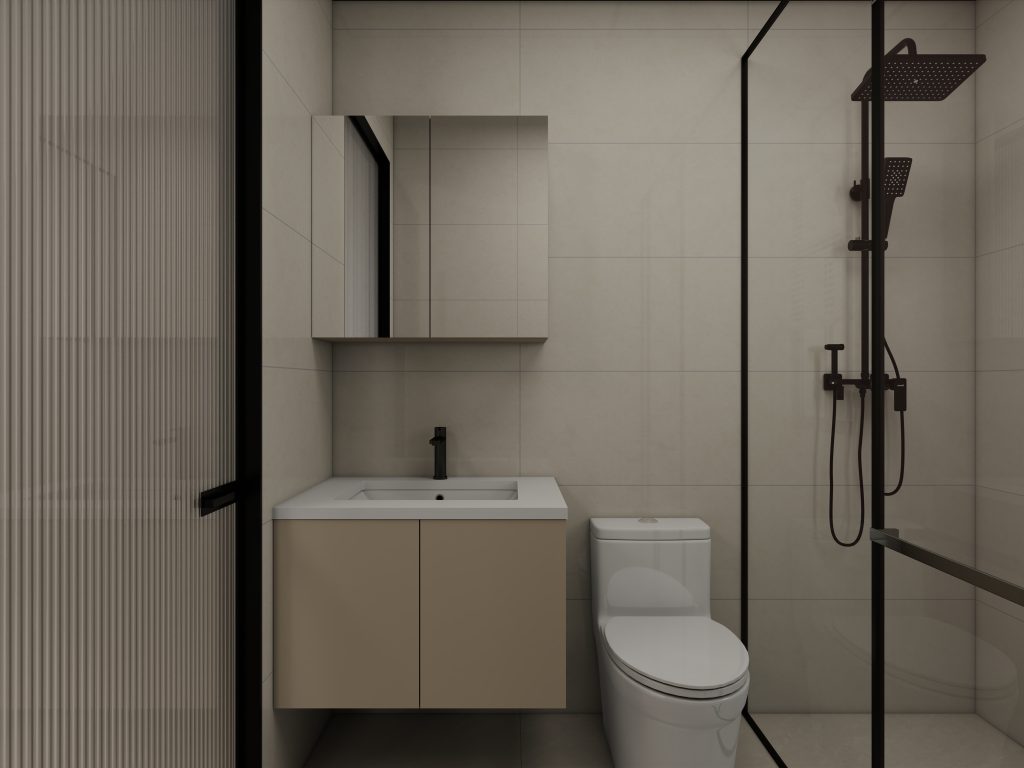 Tengah Garden Bloom 2-Room Design A (Kitchen, Master Bedroom, and Bathroom Cabinets)