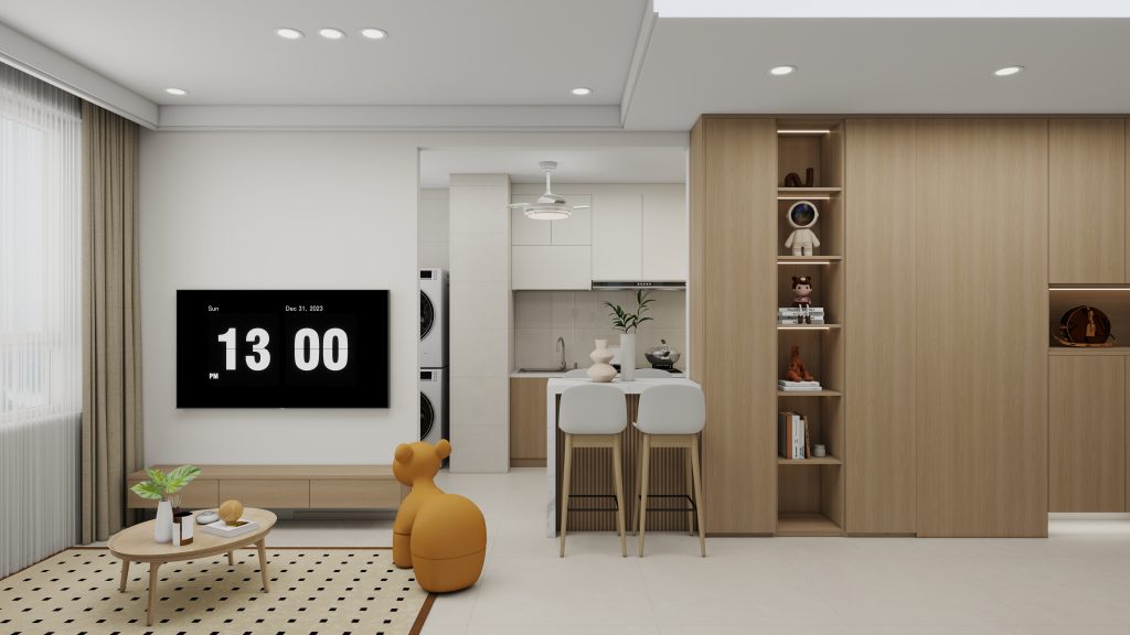 Kitchen Island with Sintered Stone  (4 feet)