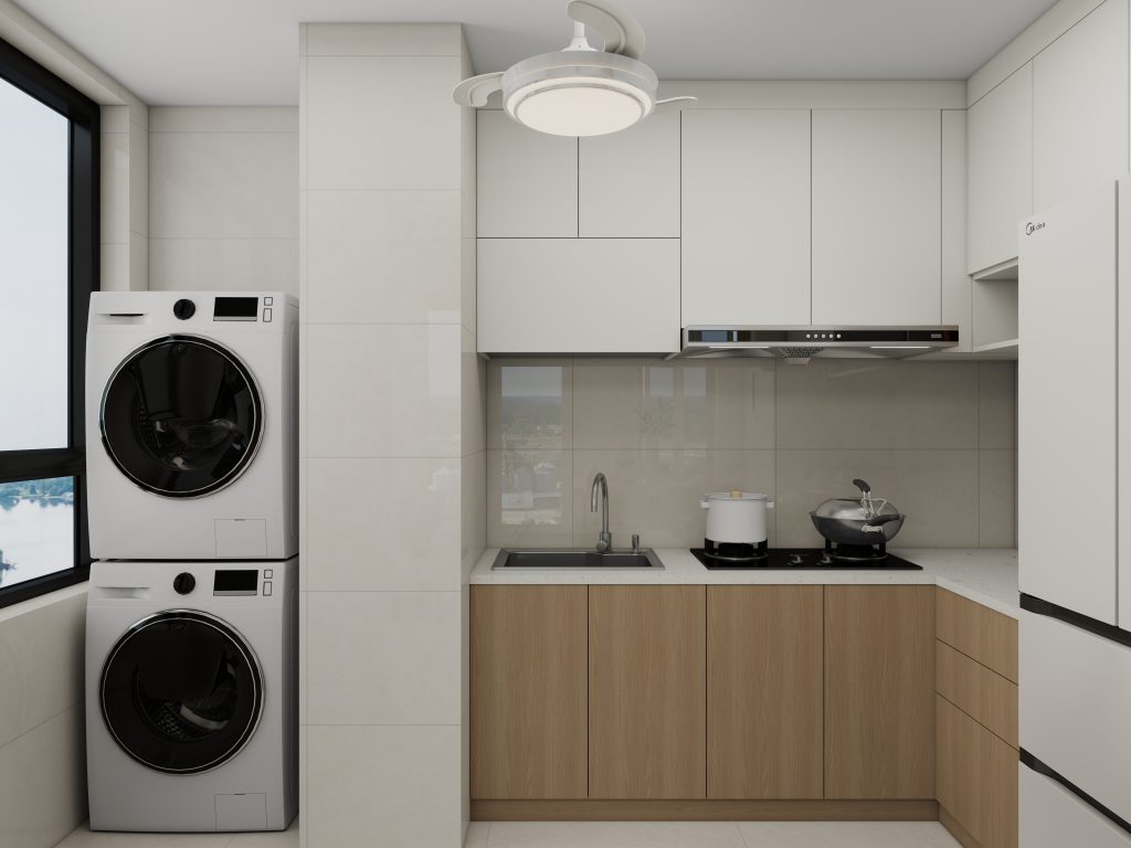 Tengah Garden Bloom 2-Room Design B (Kitchen, Master Bedroom, and Bathroom Cabinets)