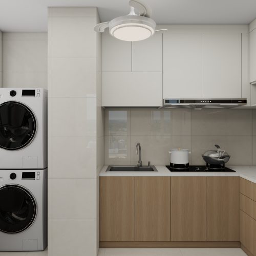 Tengah Garden Bloom 2-Room Design B (Kitchen, Master Bedroom, and Bathroom Cabinets)