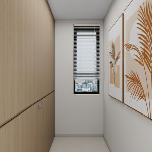 Bedroom 1 Full Height Space Saving Beds with Storage Cabinet (7 feet)