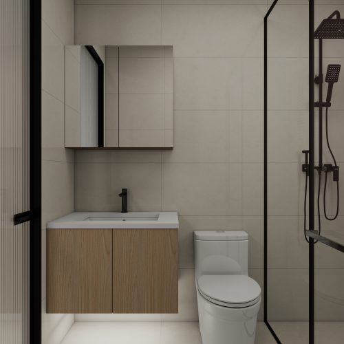 Tengah Garden Bloom 2-Room Design B (Kitchen, Master Bedroom, and Bathroom Cabinets)
