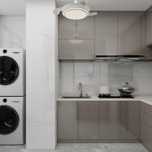 Tengah Garden Bloom 2-Room Design C (Kitchen, Master Bedroom, and Bathroom Cabinets)
