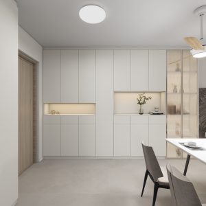 Foyer Full Height Shoes Cabinet  (13.5 feet)