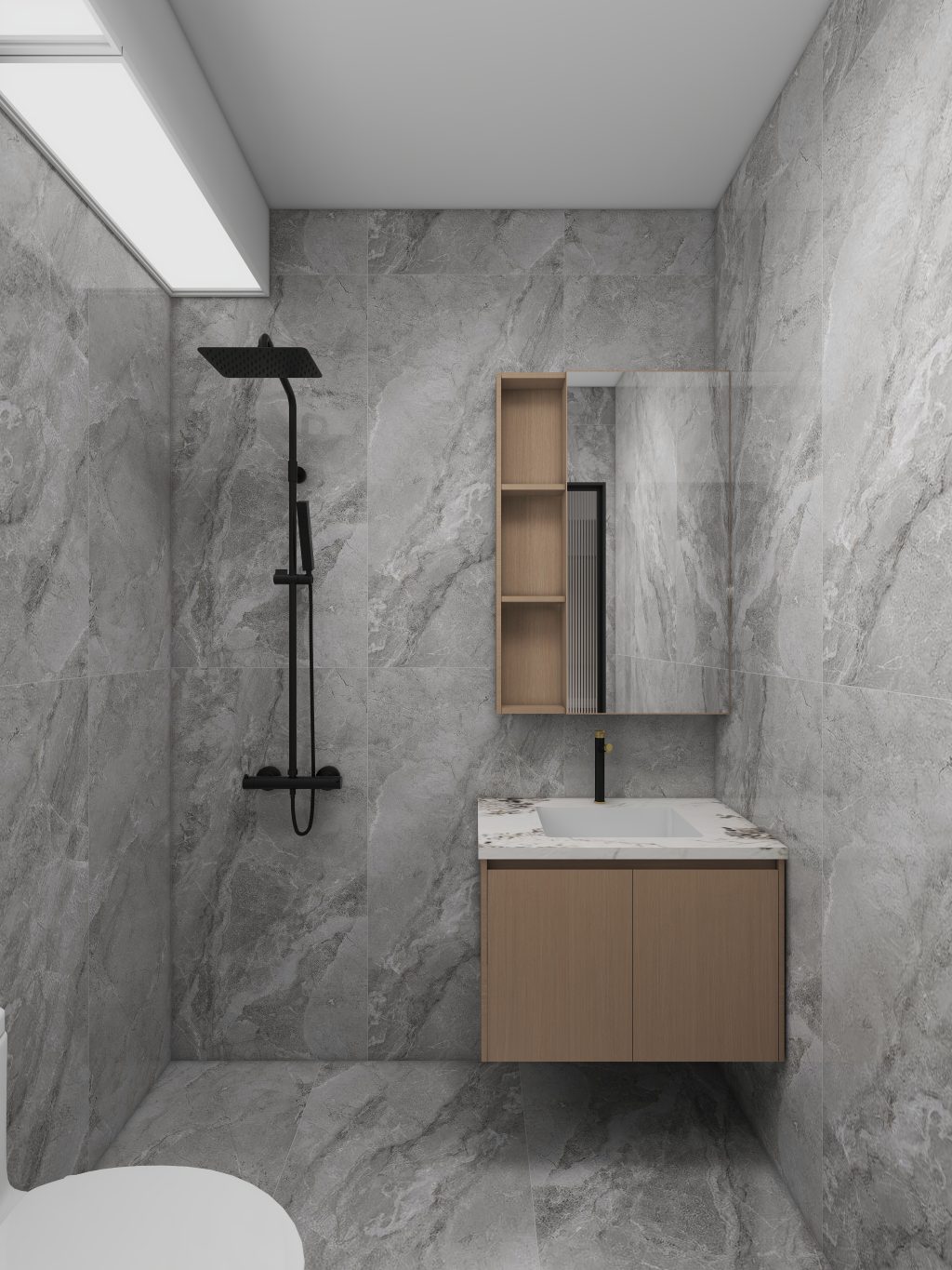 Common Bathroom Top & Bottom Cabinets (5 feet)