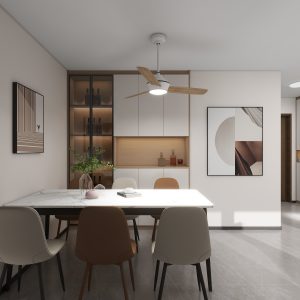 Dining Cabinet  with Glass Door (7 feet)