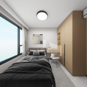 Bedroom 1 Casement Wardrobe with Dressing Table (7.5 feet)