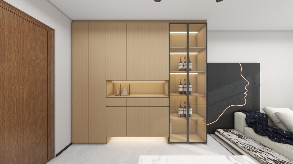 Foyer Full Height Shoe Cabinet (10.5 feet)