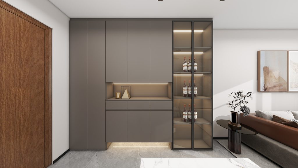 Foyer Full Height Shoe Cabinet (10.5 feet)