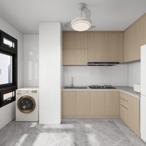 Tengah Parc Woods 2-Room Design B (Kitchen, Master Bedroom, and Bathroom Cabinets)
