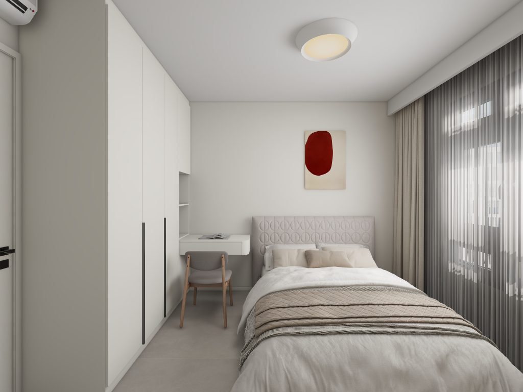 Bedroom 1 Casement Wardrobe with Dressing Table (8 feet)