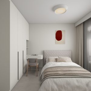 Bedroom 1 Casement Wardrobe with Dressing Table (8 feet)