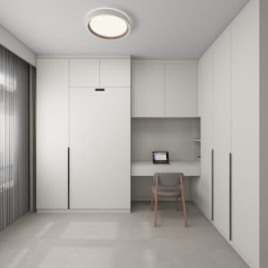 Bedroom 2 Space Saving Beds with Casement Wardrobe with Open Shelves (15.5 feet)