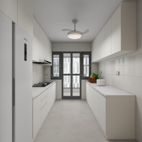 Tengah Parc Woods 4-Room Design A (Kitchen, Master Bedroom, and Bathroom Cabinets)
