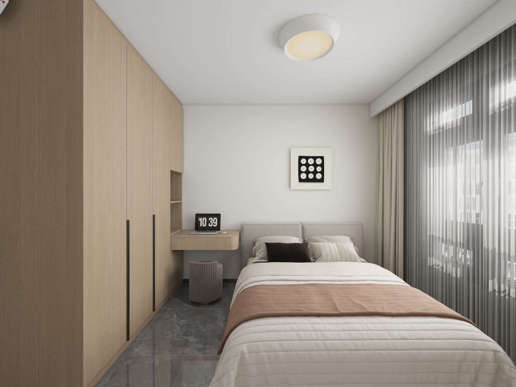Bedroom 1 Casement Wardrobe with Dressing Table (8 feet)