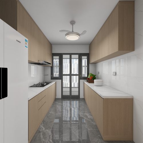 Tengah Parc Woods 4-Room Design B (Kitchen, Master Bedroom, and Bathroom Cabinets)