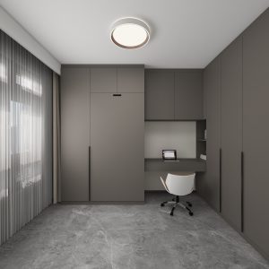 Bedroom 2 Space Saving Beds with Casement Wardrobe with Open Shelves (15.5 feet)