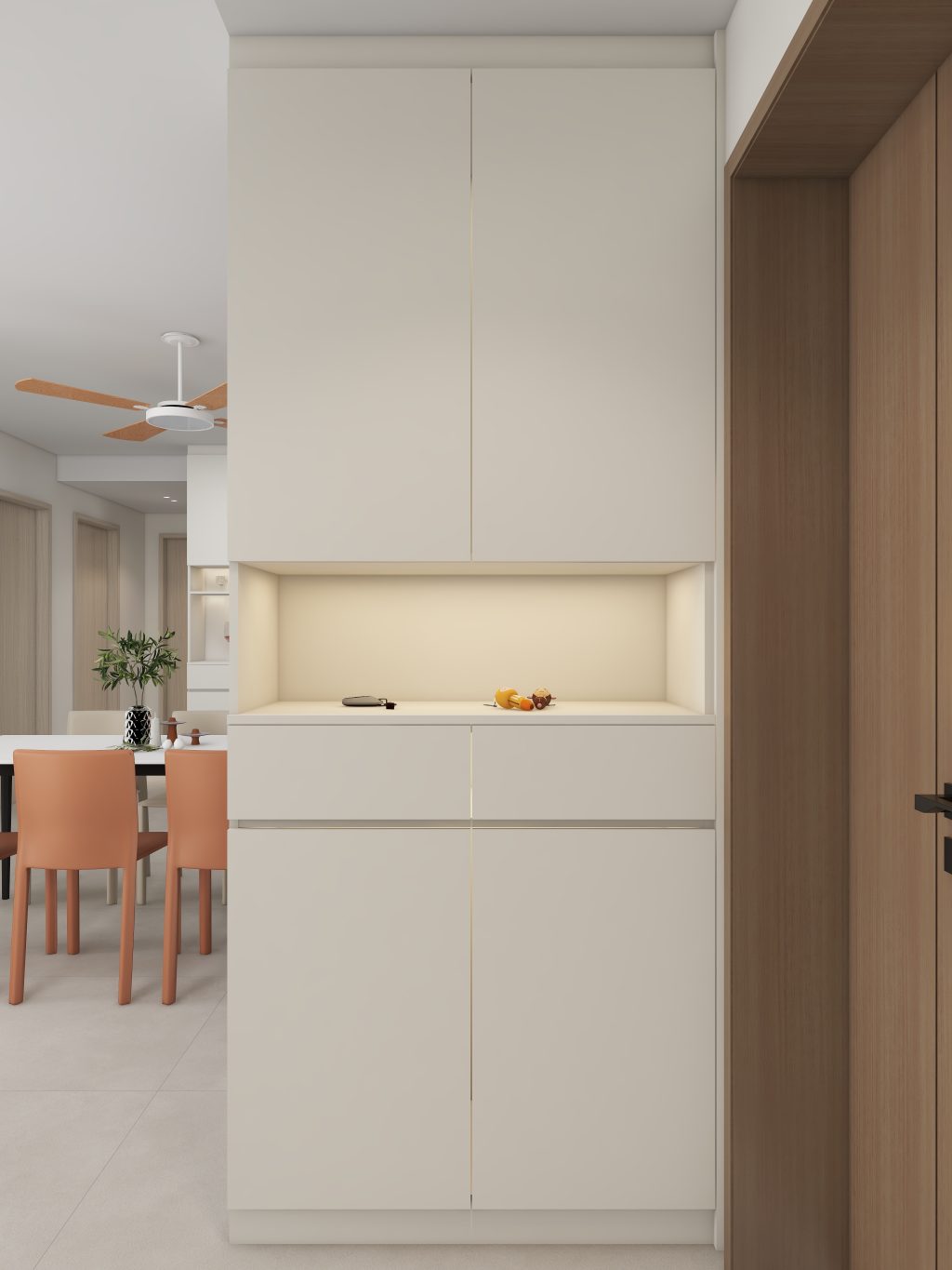 Foyer Full Height Shoes Cabinet  (3 feet)