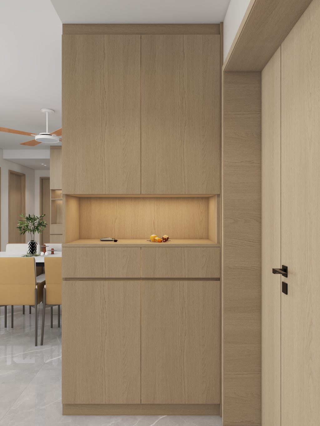 Foyer Full Height Shoes Cabinet  (3 feet)