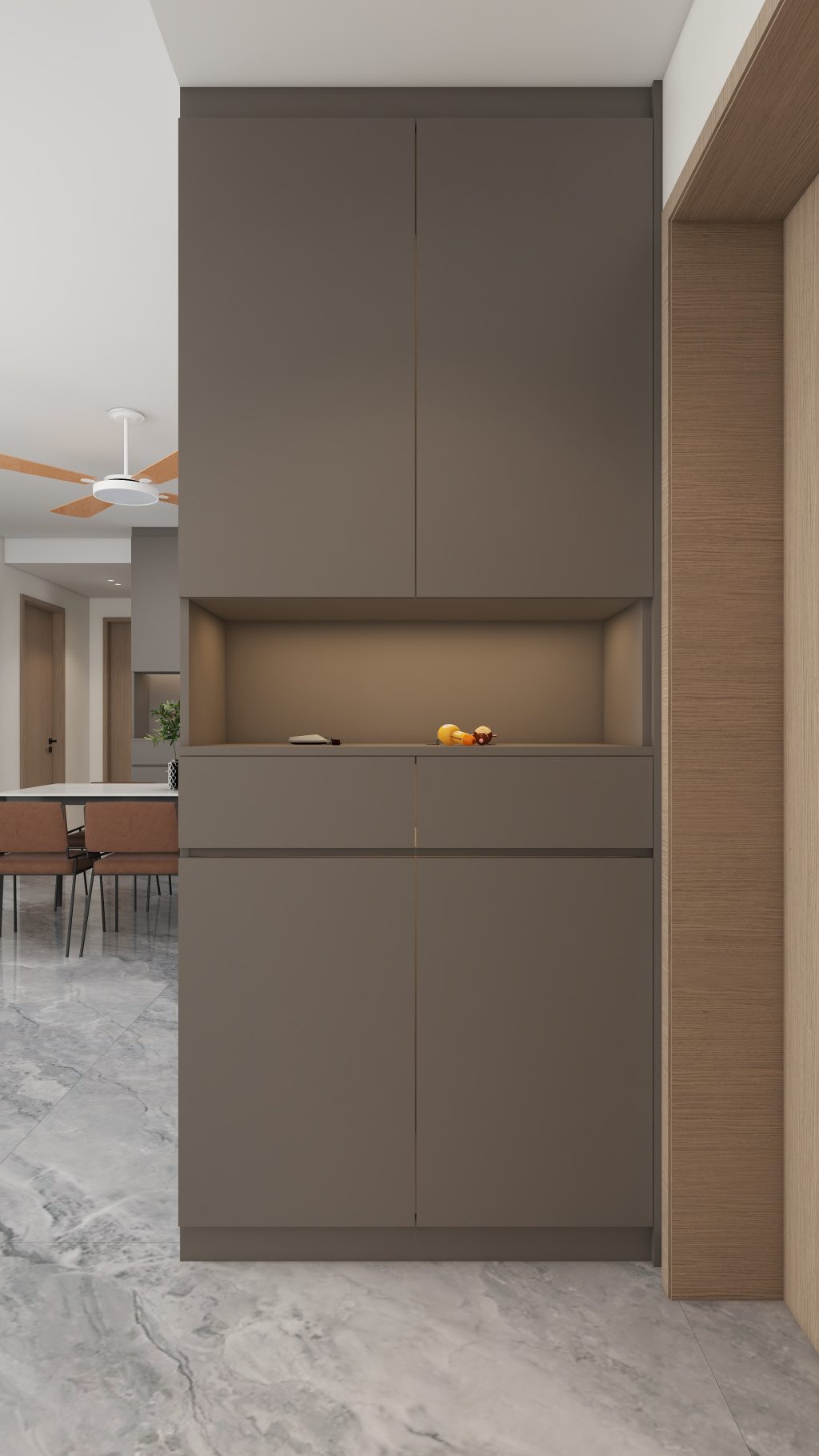 Foyer Full Height Shoes Cabinet  (3 feet)