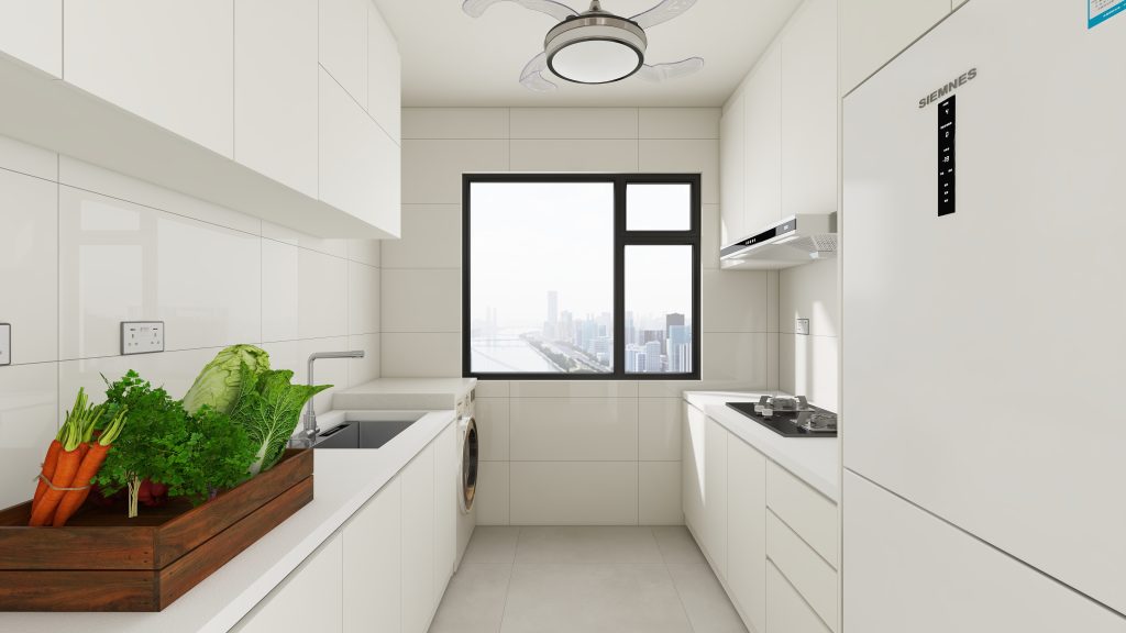 Punggol Point Cove 2-Room Design B (Kitchen, Master Bedroom, and Bathroom Cabinets)