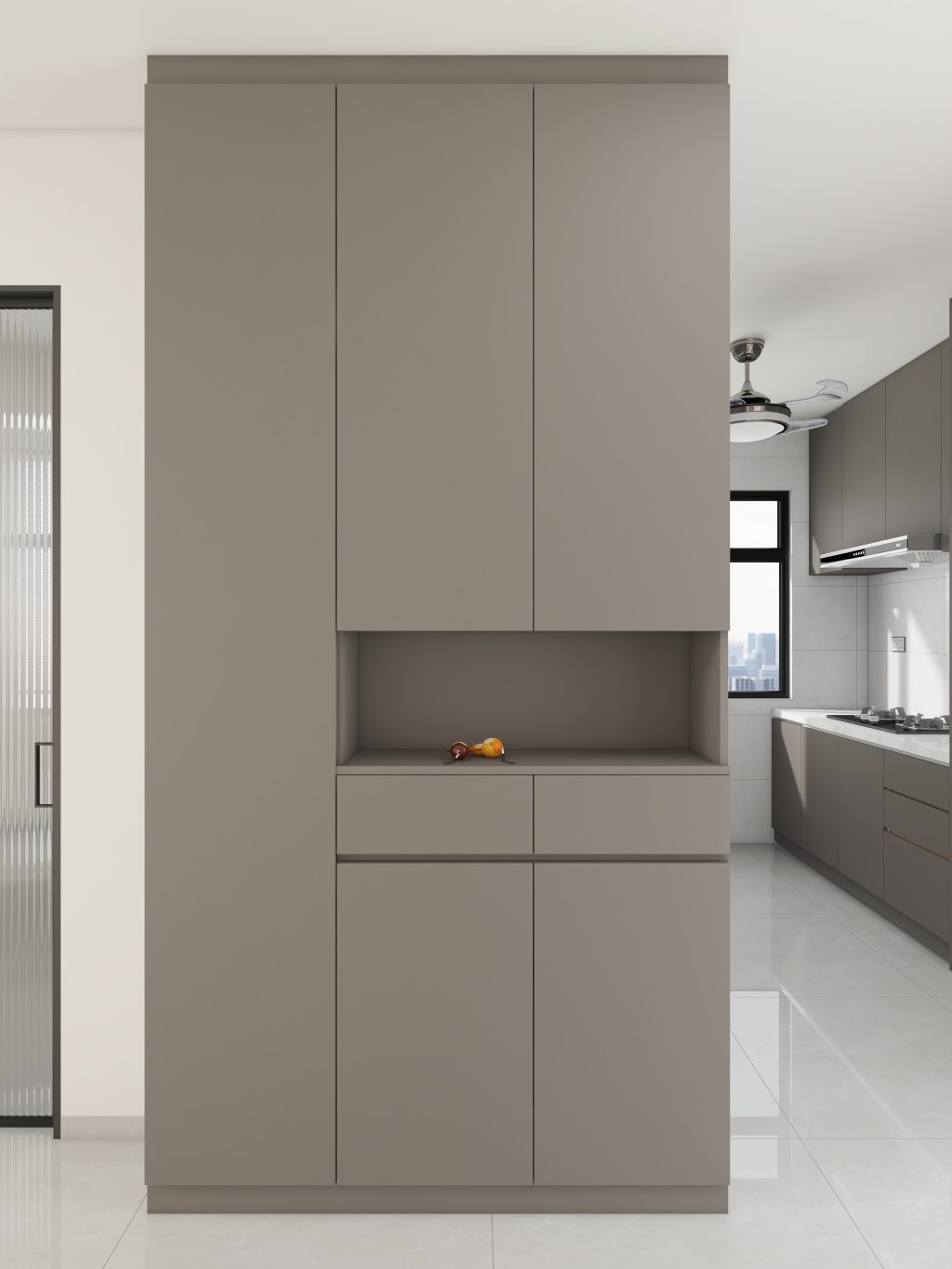 Foyer Full Height Shoes Cabinet  (5 feet)
