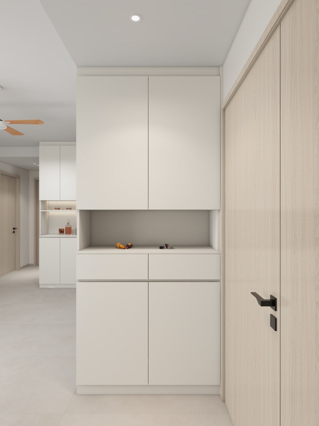 Foyer Full Height Shoes Cabinet  (3 feet)