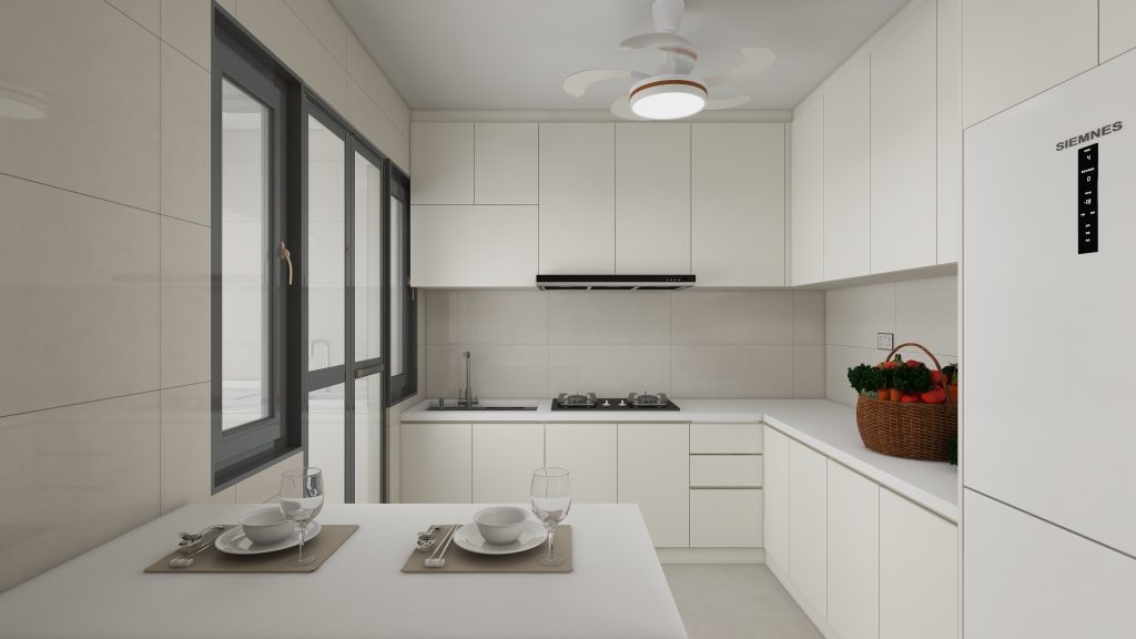 Punggol Point Cove 4-Room Design A (Kitchen, Master Bedroom, and Bathroom Cabinets)