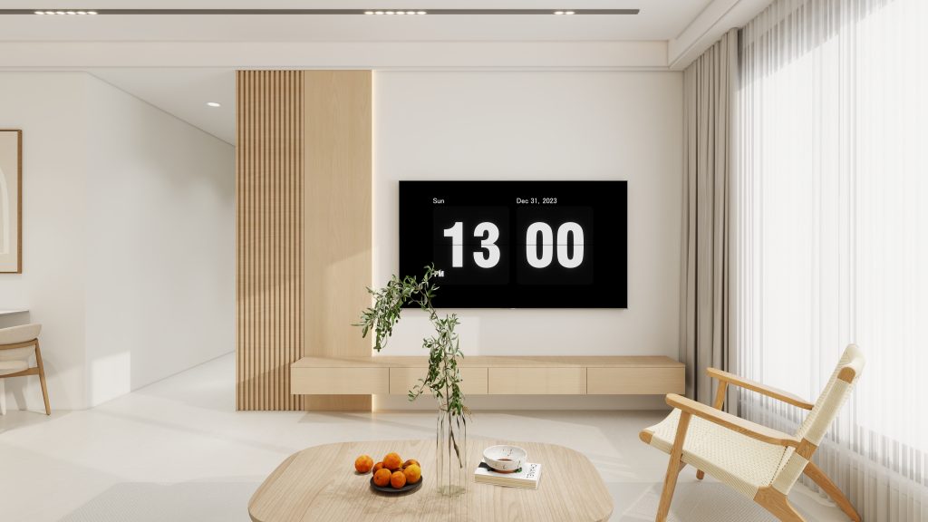 Living Suspended Tv Console & Feature Wall (9 feet)