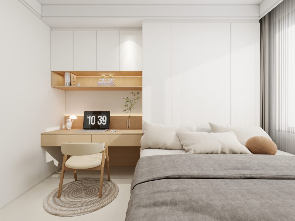 Bedroom 1 bedTatami Platform Bed with Casement Wardrobe (16.5 feet)
