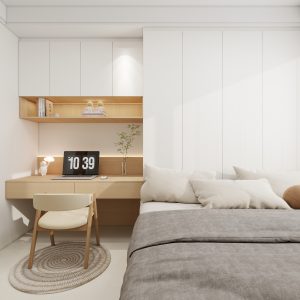 Bedroom 1 bedTatami Platform Bed with Casement Wardrobe (16.5 feet)