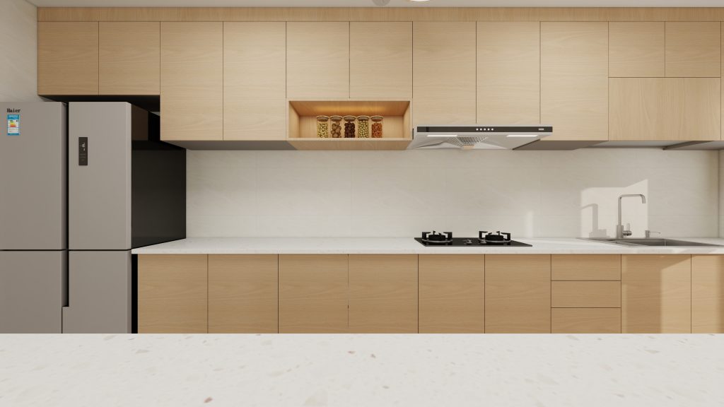 Tampines Green Opal 5-Room Design B (Kitchen, Master Bedroom, and Bathroom Cabinets)