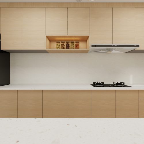 Tampines Green Opal 5-Room Design B (Kitchen, Master Bedroom, and Bathroom Cabinets)