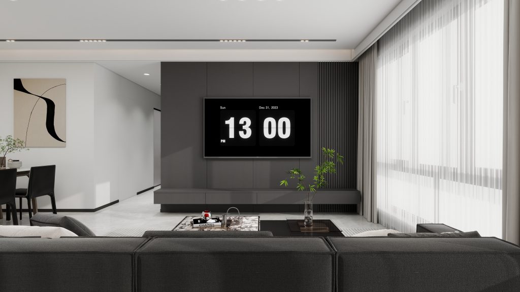 Living Suspended Tv Console & Feature Wall (9 feet)