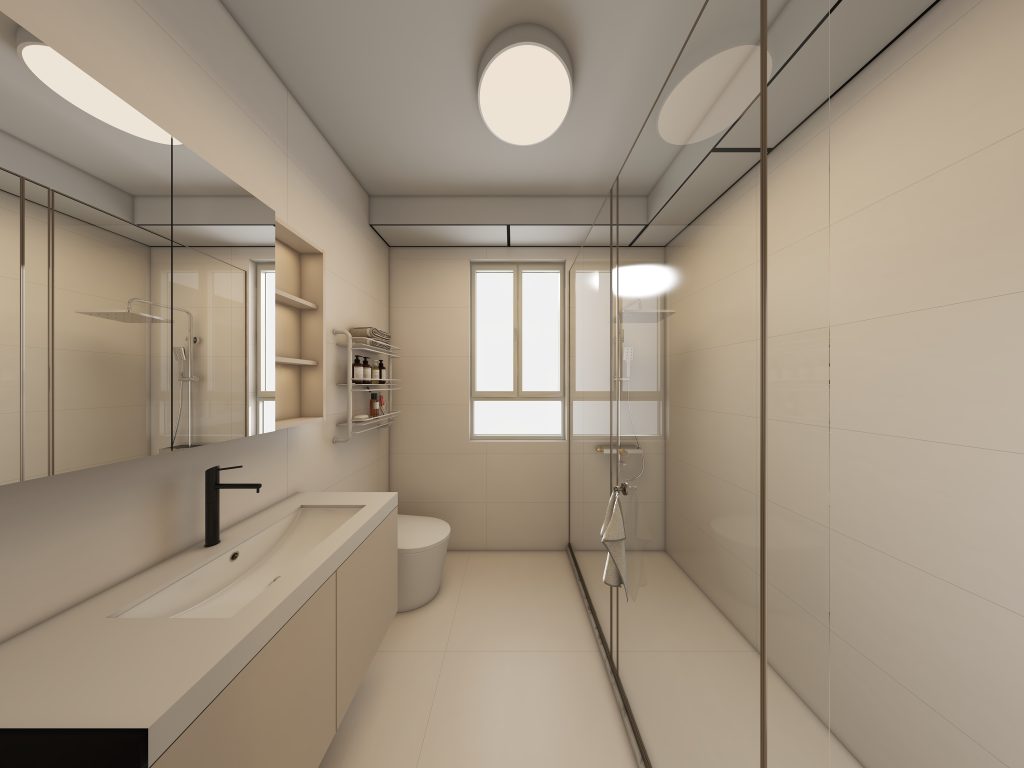 Tampines Green Opal 4-Room Design A (Kitchen, Master Bedroom, and Bathroom Cabinets)