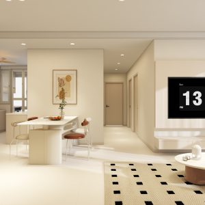 Living Suspended Tv Console & Feature Wall (7 feet)