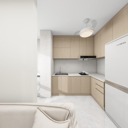 Toa Payoh Ridge 2-Room Design B (Kitchen, Master Bedroom, and Bathroom Cabinets)